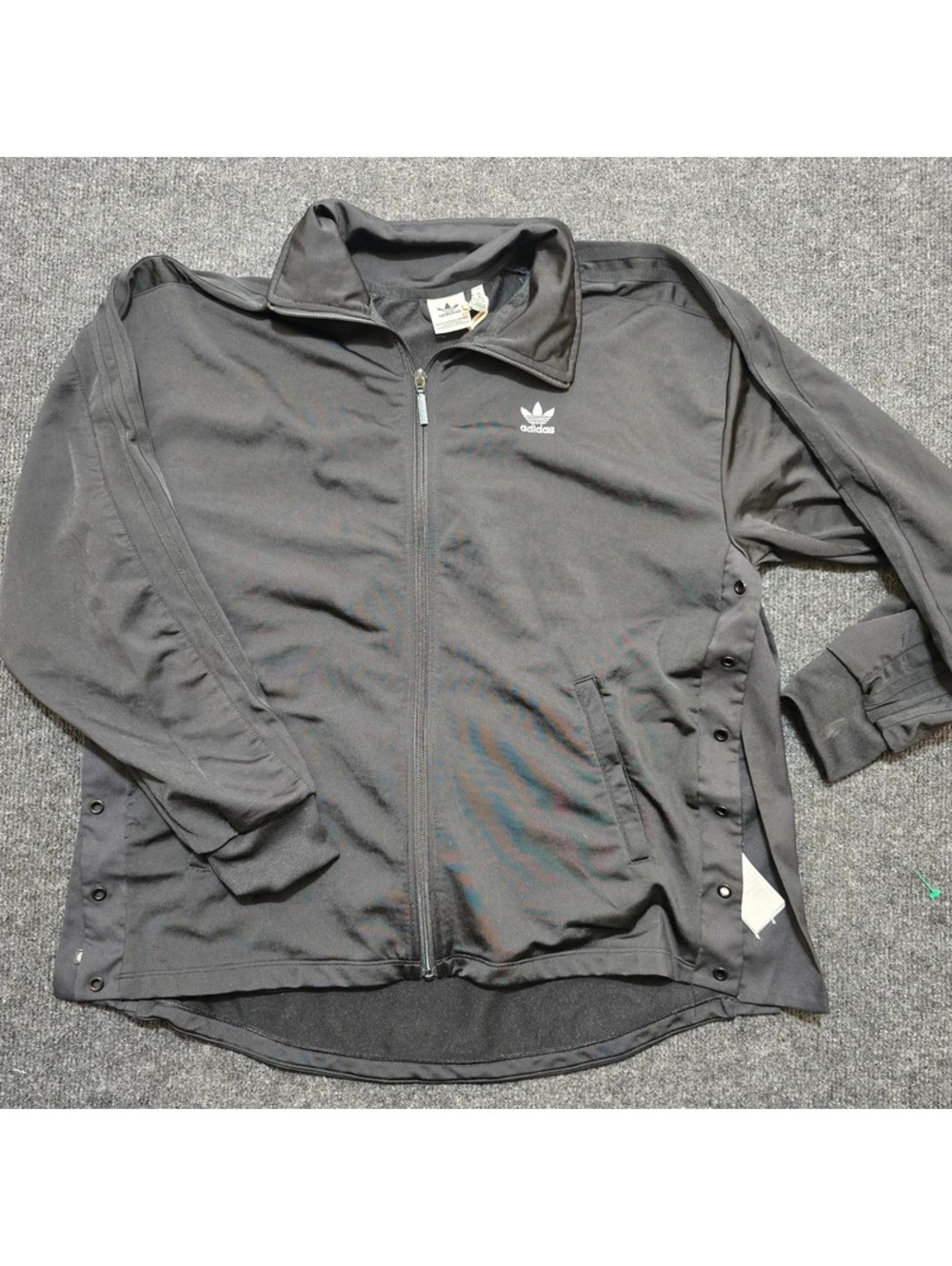 Adidas Originals Womens M Always Original Laced Track Jacket Black Full Zip